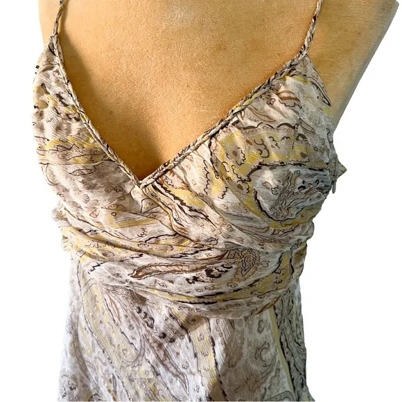 BCBGMAXAZRIA Y2K silk paisley tank - Picture 3 of 12